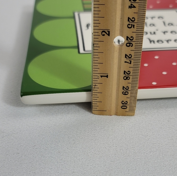 Plain Jane Co Holiday Ceramic Wall Hanging Trivet - One More Fa La La La La - Picture 8 of 13